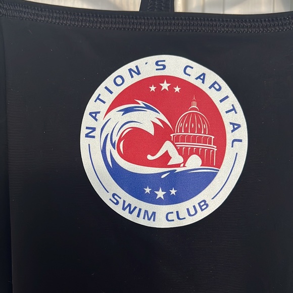 Black/Blue Speedo Swimsuit; Nations Capital Swimclub; size: 6/32; New with tags - Picture 2 of 6